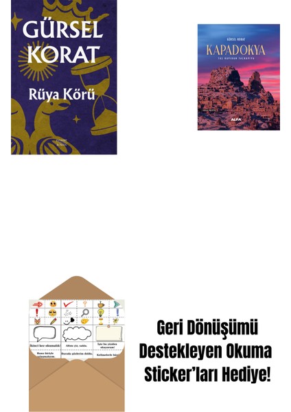 Rüya Körü + Kapadokya (Ciltli) + Okuma Sticker'ları