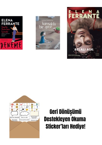 Sayfa Sınırları Içinde + Kumsalda Bir Gece + Belalı Aşk + Okuma Sticker'ları