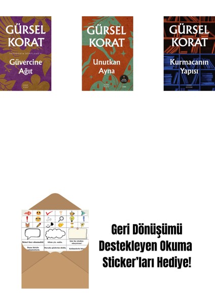 Güvercine Ağıt + Unutkan Ayna + Kurmacanın Yapısı + Okuma Sticker'ları