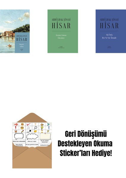 Boğaziçi Yalıları (Kitap Boy) + Geçmiş Zaman Fıkraları (Ciltli) + Aşk Imiş Her Ne Vâr Âlemde (Ciltli) + Okuma Sticker'ları