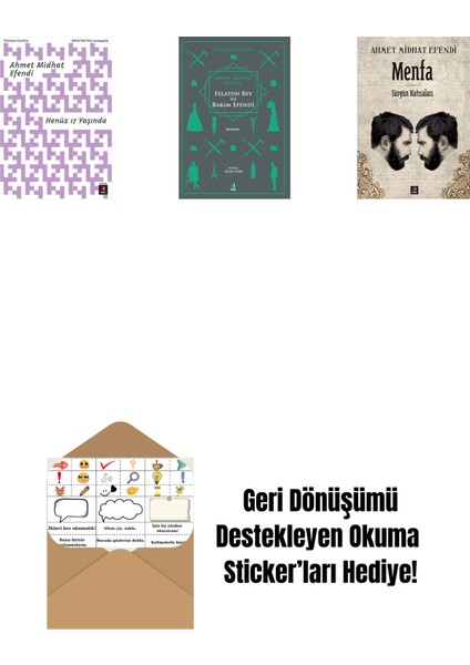 Henüz 17 Yaşında + Felatun Bey ile Rakım Efendi + Menfa + Okuma Sticker'ları