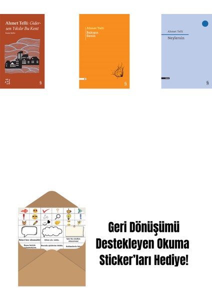Everest Açıkhava 21 - Gidersen Yıkılır Bu Kent + Bakışın Senin + Neylersin + Okuma Sticker'ları