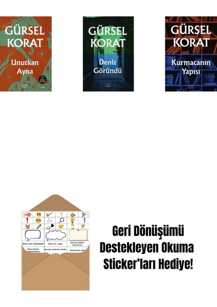 Unutkan Ayna + Deniz Göründü + Kurmacanın Yapısı + Okuma Sticker'ları