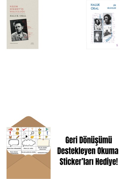 Nazım Hikmet'in Yolculuğu (Ciltli) + Şiir Hikâyeleri + Okuma Sticker'ları