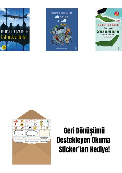 Istanbullular + Oh To Be A Cat! + Iki Yeşil Su Susamuru (Midi Boy) + Okuma Sticker'ları