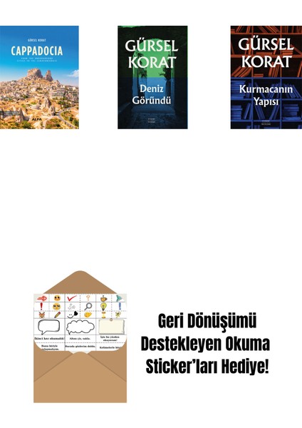 Cappadocia (Ciltli) + Deniz Göründü + Kurmacanın Yapısı + Okuma Sticker'ları