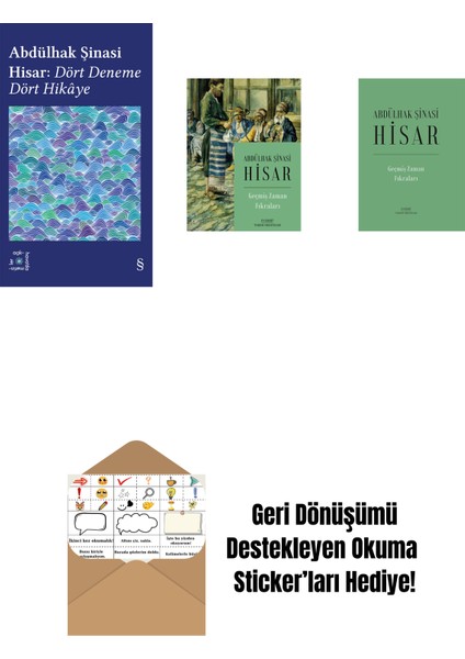 Everest Açıkhava 42 - Dört Deneme Dört Hikâye + Geçmiş Zaman Fıkraları + Geçmiş Zaman Fıkraları (Ciltli) + Okuma Sticker'ları