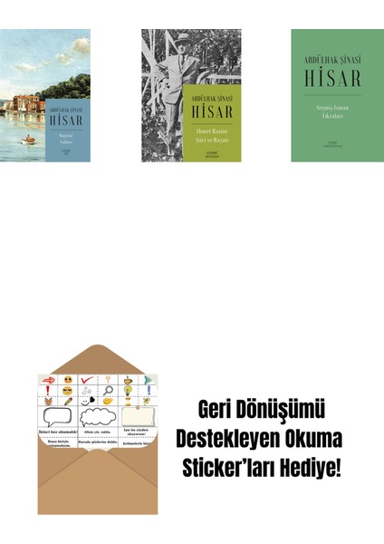 Boğaziçi Yalıları (Kitap Boy) + Ahmet Haşim: Şiiri ve Hayatı + Geçmiş Zaman Fıkraları (Ciltli) + Okuma Sticker'ları