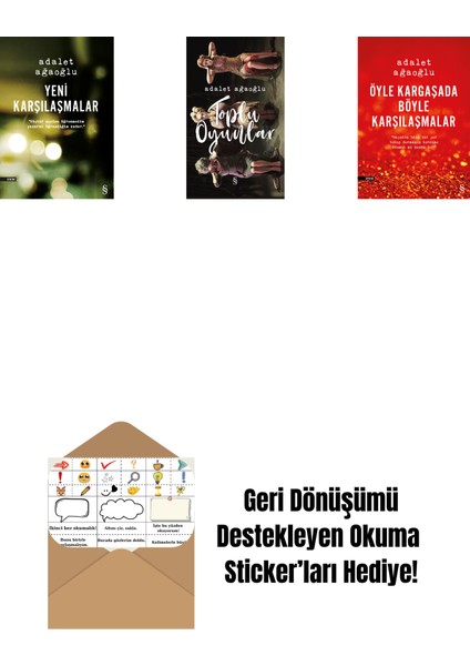 Yeni Karşılaşmalar + Toplu Oyunlar (Ciltli) + Öyle Kargaşada Böyle Karşılaşmalar + Okuma Sticker'ları