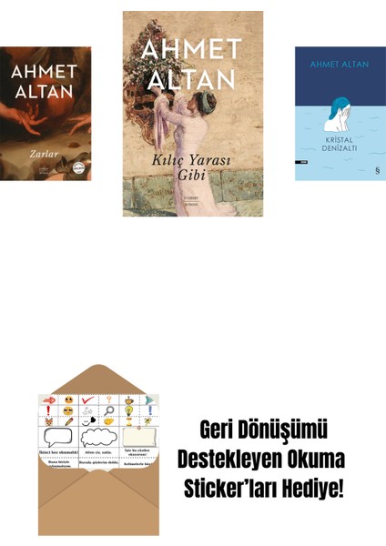 Zarlar + Kılıç Yarası Gibi + Kristal Denizaltı + Okuma Sticker'ları