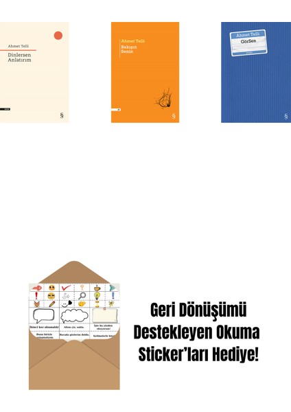 Dinlersen Anlatırım + Bakışın Senin + Görsen + Okuma Sticker'ları
