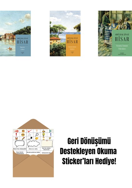 Boğaziçi Yalıları (Kitap Boy) + Geçmiş Zaman Köşkleri (Kitap Boy) + Geçmiş Zaman Fıkraları + Okuma Sticker'ları