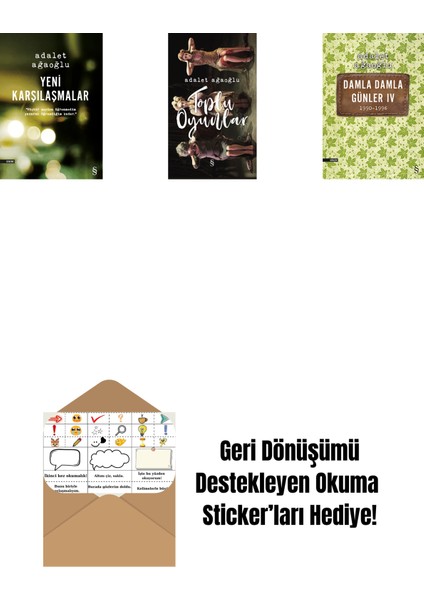 Yeni Karşılaşmalar + Toplu Oyunlar (Ciltli) + Damla Damla Günler 4 + Okuma Sticker'ları