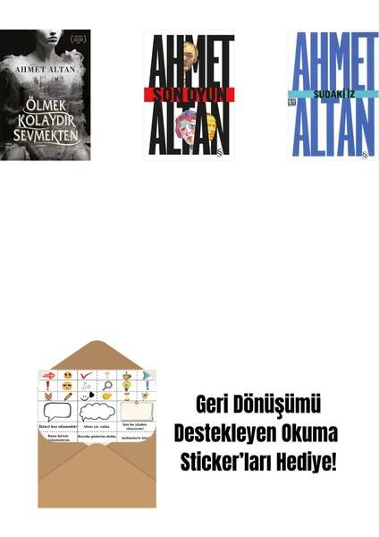 Ölmek Kolaydır Sevmekten + Son Oyun + Sudaki Iz (Cep Boy) + Okuma Sticker'ları