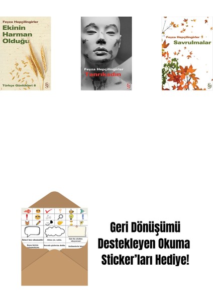 Ekinin Harman Olduğu + Tanrıkadın + Savrulmalar + Okuma Sticker'ları