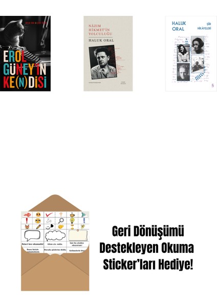 Erol Güney’in Ke(N)Disi + Nazım Hikmet’in Yolculuğu + Şiir Hikâyeleri + Okuma Sticker'ları
