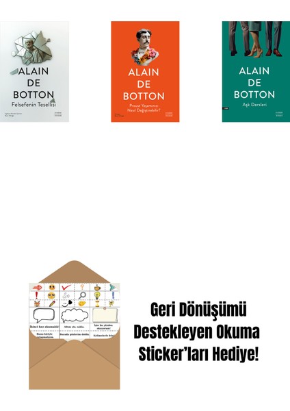 Felsefenin Tesellisi + Proust Yaşamınızı Nasıl Değiştirebilir? + Aşk Dersleri + Okuma Sticker'ları
