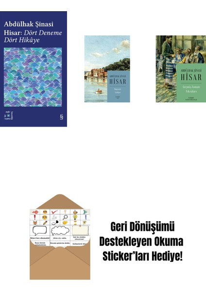 Everest Açıkhava 42 - Dört Deneme Dört Hikâye + Boğaziçi Yalıları (Kitap Boy) + Geçmiş Zaman Fıkraları + Okuma Sticker'ları