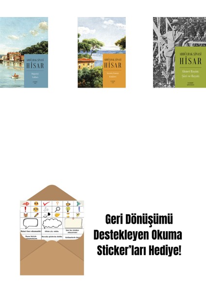 Boğaziçi Yalıları (Kitap Boy) + Geçmiş Zaman Köşkleri (Kitap Boy) + Ahmet Haşim: Şiiri ve Hayatı + Okuma Sticker'ları