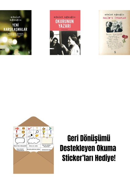 Yeni Karşılaşmalar + Okurunun Yazarı + Halim'e Ithaflar + Okuma Sticker'ları