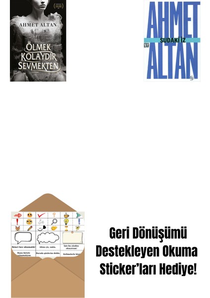 Ölmek Kolaydır Sevmekten + Sudaki Iz (Cep Boy) + Okuma Sticker'ları