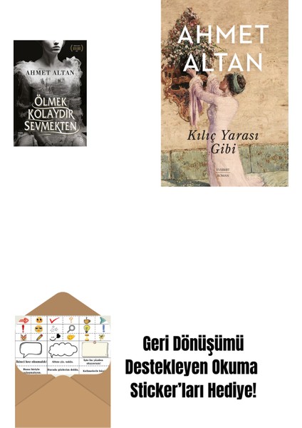 Ölmek Kolaydır Sevmekten + Kılıç Yarası Gibi + Okuma Sticker'ları