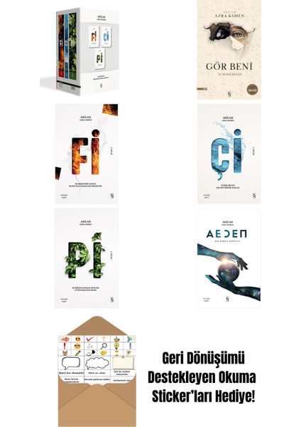Akilah Azra Kohen 6 Kitap Set + Okuma Sticker'ları