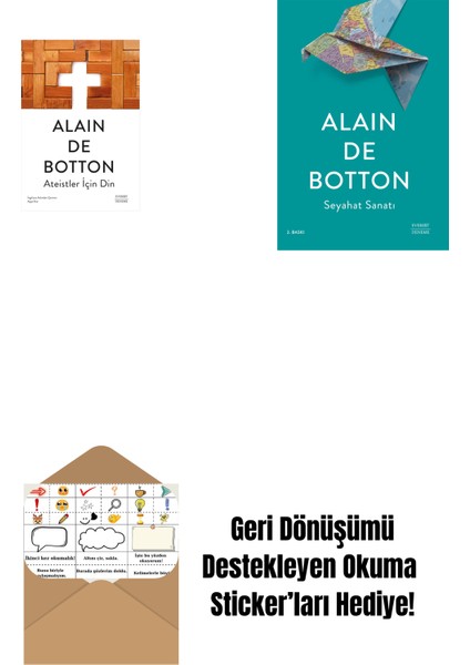 Ateistler Için Din + Seyahat Sanatı + Okuma Sticker'ları