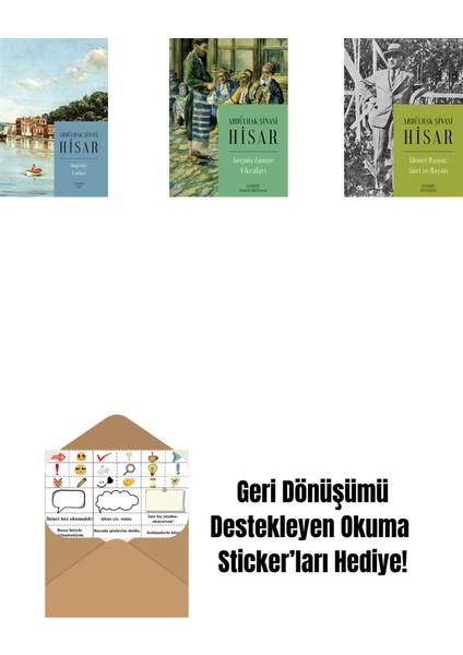 Boğaziçi Yalıları (Kitap Boy) + Geçmiş Zaman Fıkraları + Ahmet Haşim: Şiiri ve Hayatı + Okuma Sticker'ları
