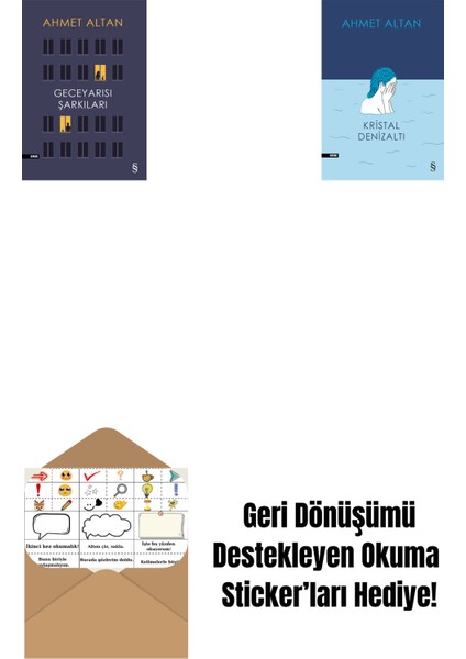 Geceyarısı Şarkıları + Kristal Denizaltı + Okuma Sticker'ları