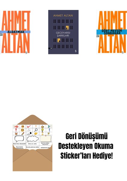 Aldatmak - Yalnızlığın Özel Tarihi (Cep Boy) + Geceyarısı Şarkıları + Dört Mevsim Sonbahar/tehlikeli Masallar (Cep Boy) + Okuma Sticker'ları