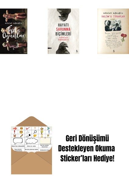 Toplu Oyunlar (Ciltli) + Hayatı Savunma Biçimleri + Halim'e Ithaflar + Okuma Sticker'ları