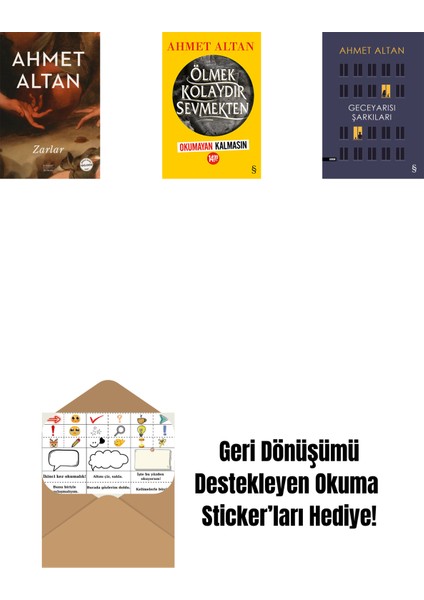 Zarlar + Ölmek Kolaydır Sevmekten (Okumayan Kalmasın) + Geceyarısı Şarkıları + Okuma Sticker'ları