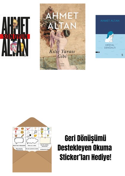 Son Oyun + Kılıç Yarası Gibi + Kristal Denizaltı + Okuma Sticker'ları