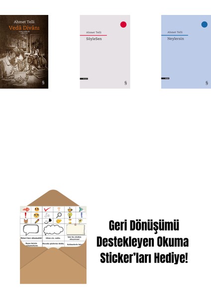 Vedâ Divânı (Bez Ciltli) + Söylesen + Neylersin + Okuma Sticker'ları