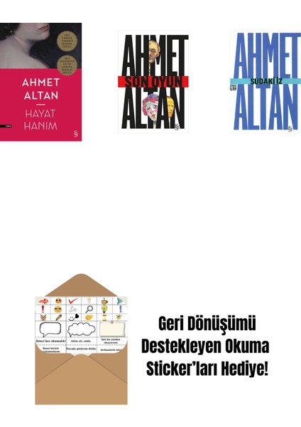 Hayat Hanım + Son Oyun + Sudaki Iz (Cep Boy) + Okuma Sticker'ları