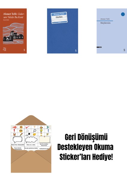 Everest Açıkhava 21 - Gidersen Yıkılır Bu Kent + Görsen + Neylersin + Okuma Sticker'ları