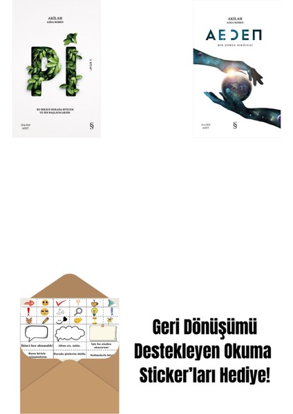 Pi + Aeden + Okuma Sticker'ları