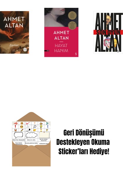 Zarlar + Hayat Hanım + Son Oyun + Okuma Sticker'ları