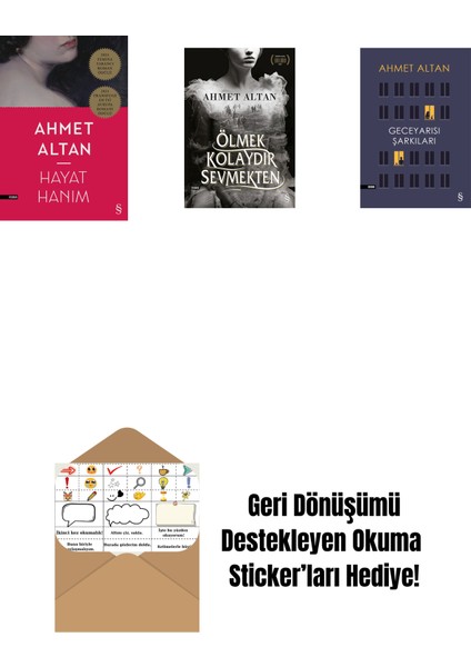 Hayat Hanım + Ölmek Kolaydır Sevmekten + Geceyarısı Şarkıları + Okuma Sticker'ları