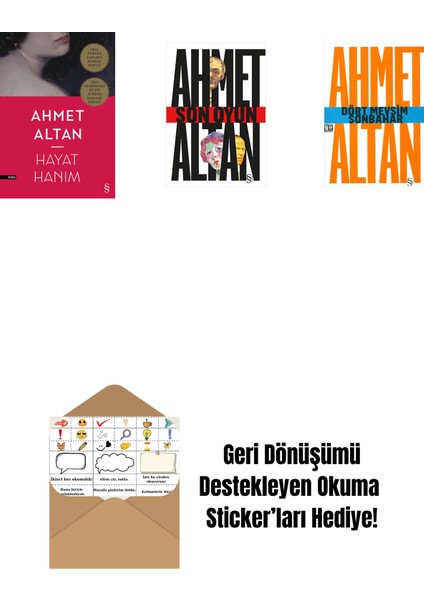 Hayat Hanım + Son Oyun + Dört Mevsim Sonbahar/tehlikeli Masallar (Cep Boy) + Okuma Sticker'ları