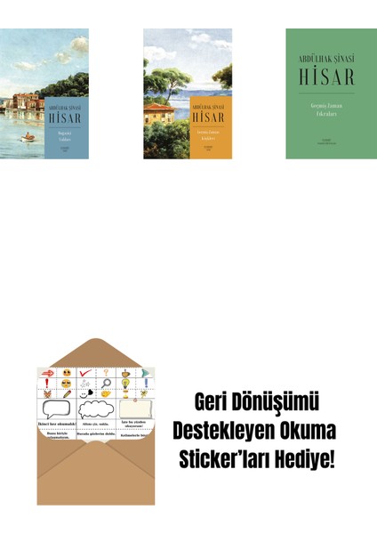 Boğaziçi Yalıları (Kitap Boy) + Geçmiş Zaman Köşkleri (Kitap Boy) + Geçmiş Zaman Fıkraları (Ciltli) + Okuma Sticker'ları
