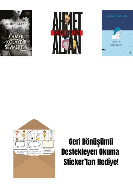 Ölmek Kolaydır Sevmekten + Son Oyun + Kristal Denizaltı + Okuma Sticker'ları