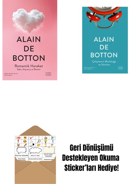 Romantik Hareket + Çalışmanın Mutluluğu ve Sıkıntısı + Okuma Sticker'ları