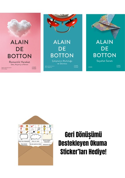 Romantik Hareket + Çalışmanın Mutluluğu ve Sıkıntısı + Seyahat Sanatı + Okuma Sticker'ları
