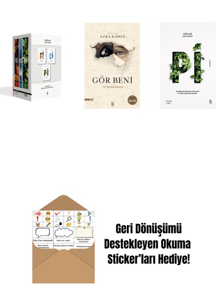 Azra Kohen Kutulu Set Fi-Çi-Pi + Gör Beni + Pi + Okuma Sticker'ları