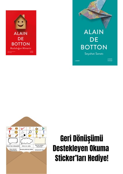 Mutluluğun Mimarisi + Seyahat Sanatı + Okuma Sticker'ları