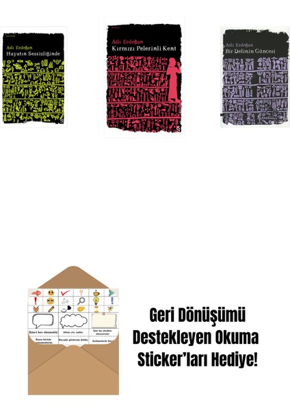 Hayatın Sessizliğinde + Kırmızı Pelerinli Kent + Bir Delinin Güncesi + Okuma Sticker'ları