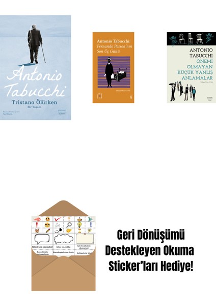 Tristano Ölürken + Everest Açıkhava 34 - Fernando Pessoa’nın Son Üç Günü + Önemi Olmayan Küçük Yanlış Anlamalar + Okuma Sticker'ları