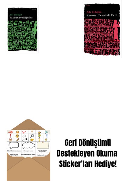 Taş Bina ve Diğerleri + Kırmızı Pelerinli Kent + Okuma Sticker'ları